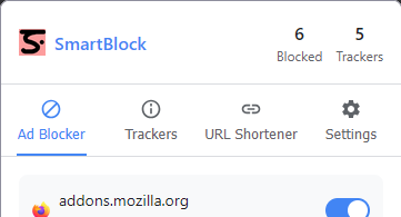 SmartBlock Extension screenshot