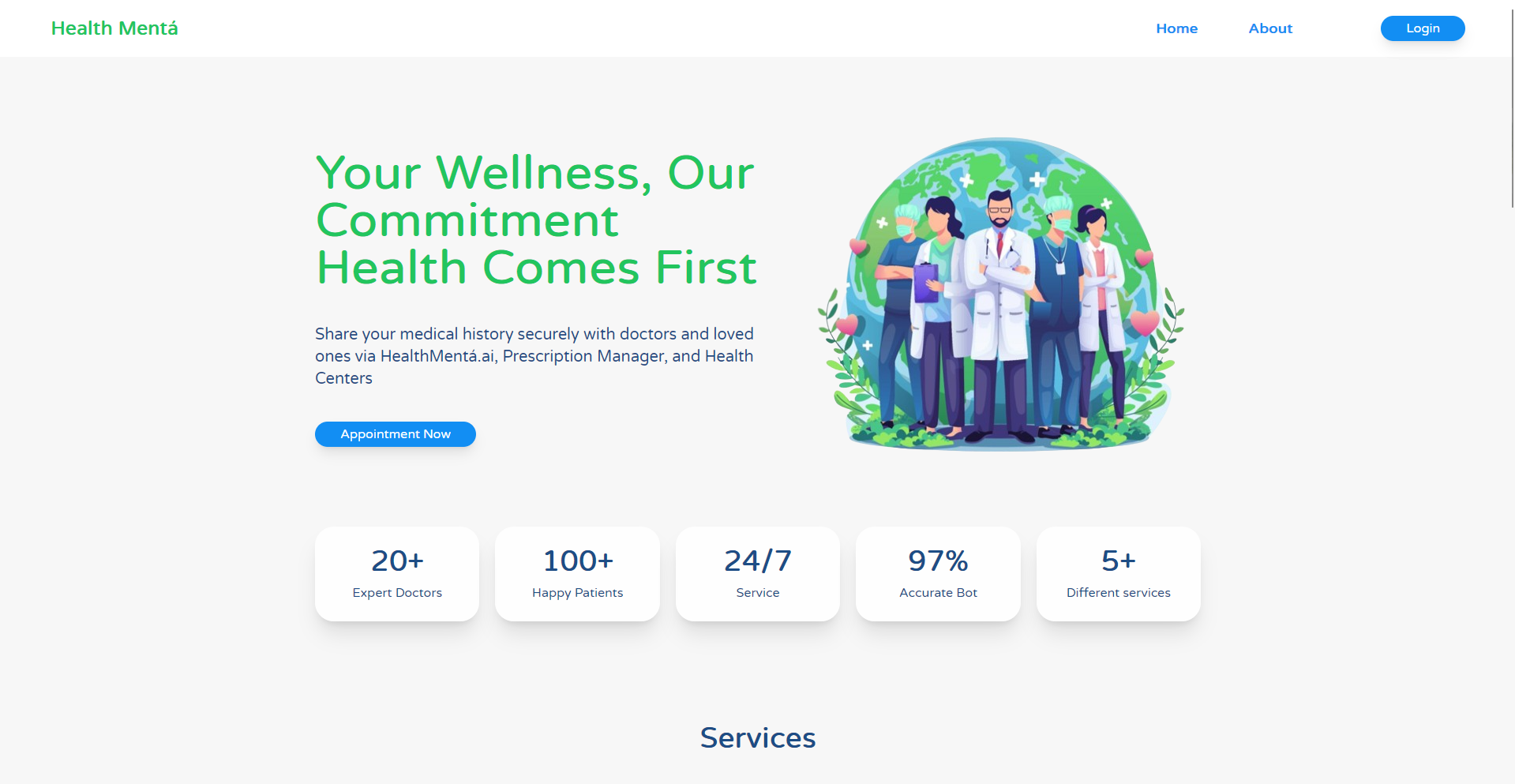 Health Hackathon screenshot